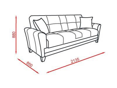 ספה בסגול ולבן - אלבור רהיטים