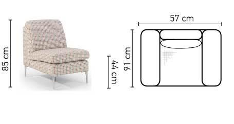 כורסא Nepi - אלבור רהיטים