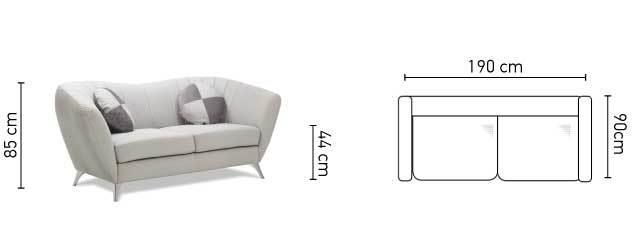 ספה דו מושבית Vittorio - אלבור רהיטים