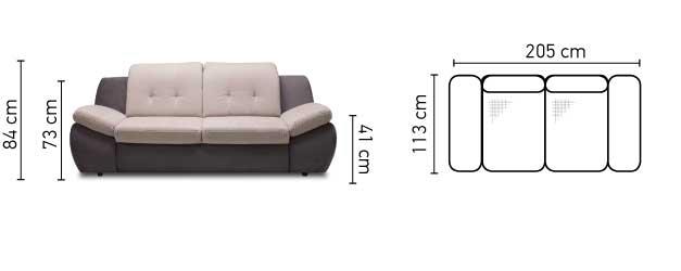 ספה דו מושבית Mello - אלבור רהיטים