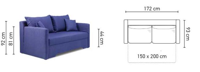 ספה דו מושבית Melfi - אלבור רהיטים