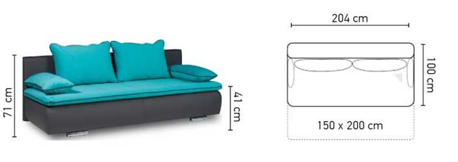 ספה דו מושבית Diego - אלבור רהיטים