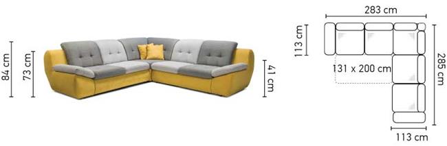 ספה פינתית Mello - אלבור רהיטים