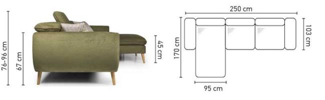 ספה פינתית Cento - אלבור רהיטים