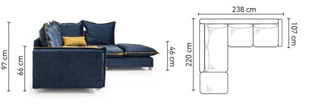 ספה פינתית Borgo - אלבור רהיטים