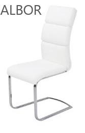 כיסא לבן דגם X-1105 - אלבור רהיטים