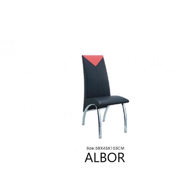כסא אדום שחור cy601 - אלבור רהיטים