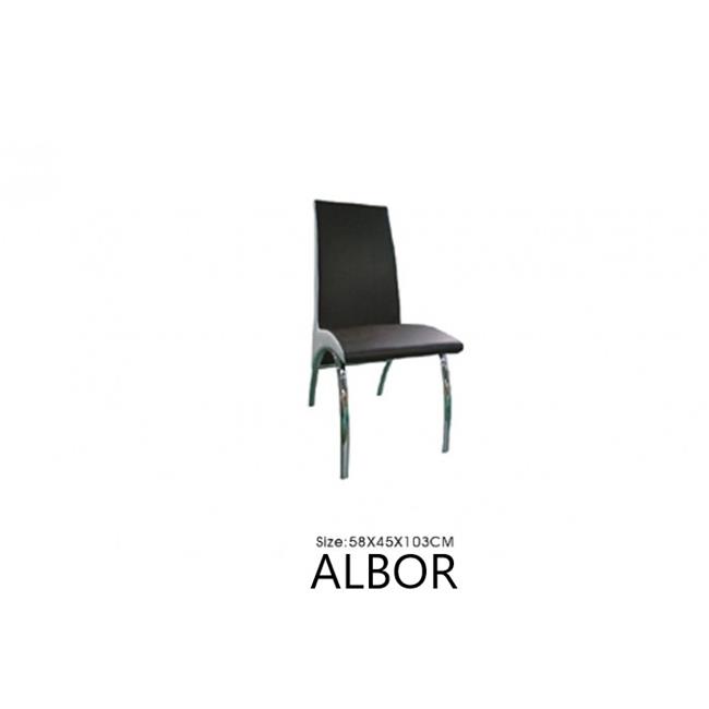כסא שחור לבן cy601 - אלבור רהיטים