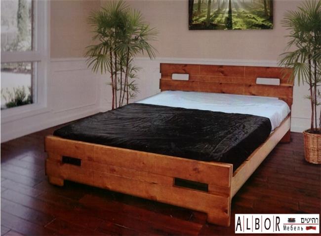 מיטה מעץ מלא - אלבור רהיטים