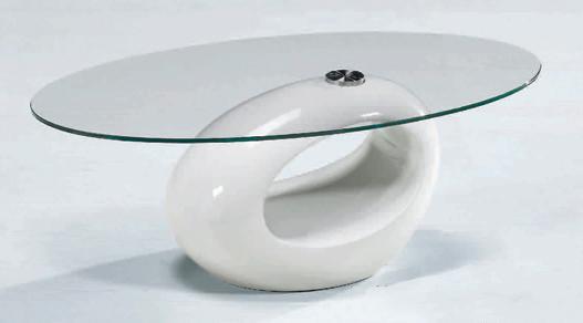 שולחן סלון אליפטי - כסא נדנדה