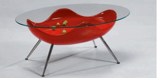 שולחן סלוני מעוצב ומרשים - כסא נדנדה