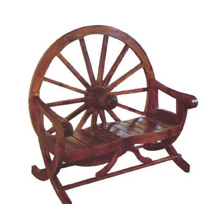 ספסל גינה מעץ - כסא נדנדה