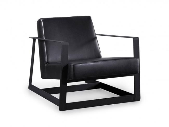 כורסא שחורה יוקרתית - כסא נדנדה