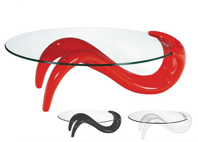שולחן סלוני מעוצב - כסא נדנדה