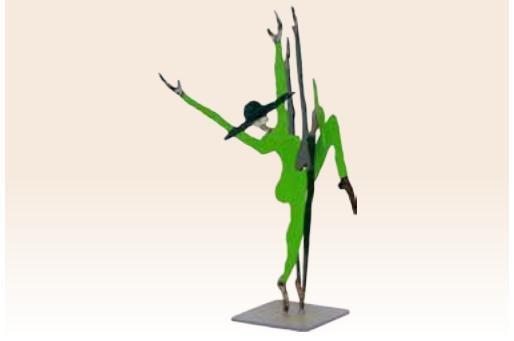 פסל רקדנית עם כובע - ראובן גפני - Reuven Gafni