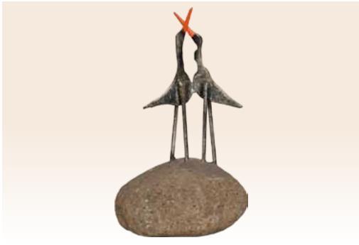 פסל זוג ציפורים - ראובן גפני - Reuven Gafni