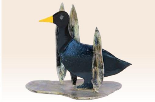 פסל ציפור כחולה - ראובן גפני - Reuven Gafni