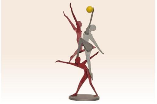 פסל משחקים כדורסל - ראובן גפני - Reuven Gafni