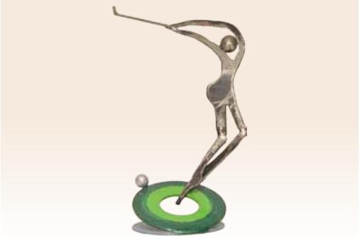 פסל משחק גולף - ראובן גפני - Reuven Gafni
