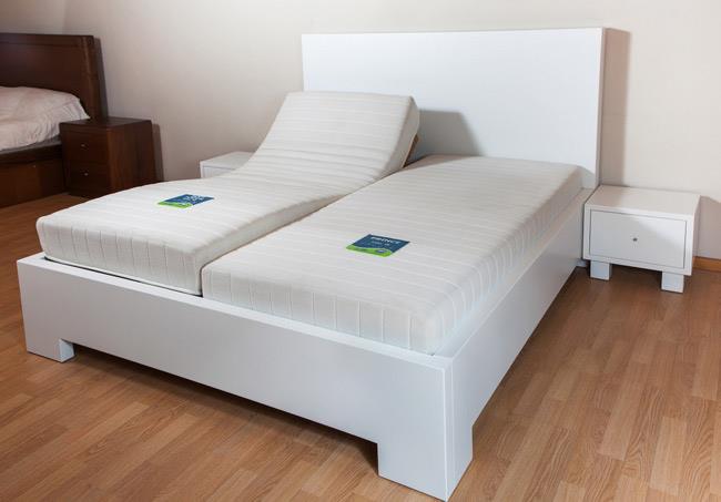 מיטה לבנה זוגית - עמירם עיצוב