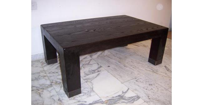 שולחן סלון עץ אלון מלא - עמירם עיצוב