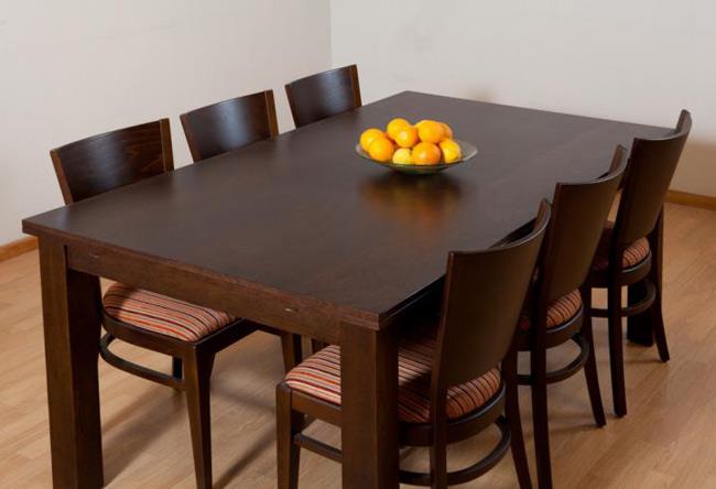 שולחן אוכל עץ אלון - עמירם עיצוב