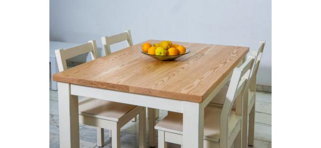 שולחן אוכל עץ מלא - עמירם עיצוב