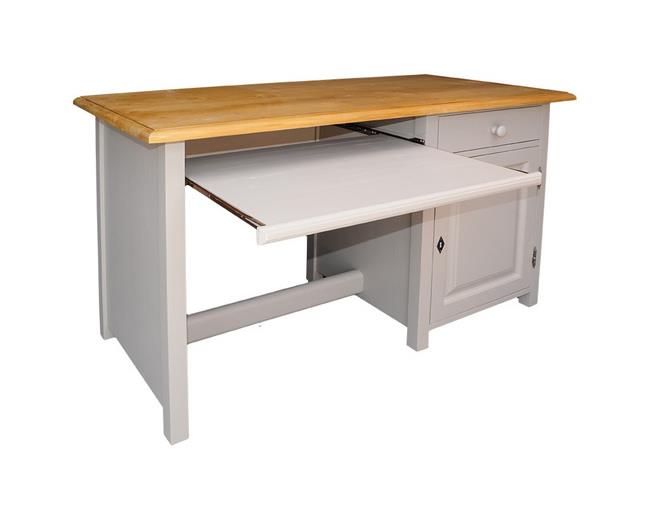 שולחן כתיבה עץ לבן - פנטהאוז BASIC