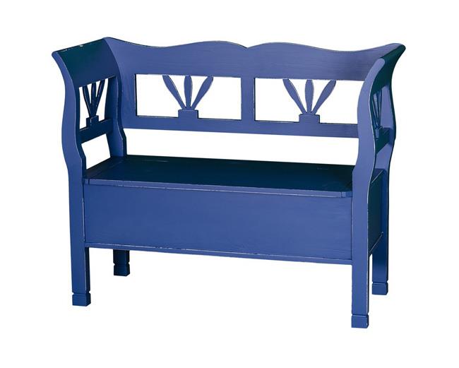ספסל כחול מעוטר - פנטהאוז BASIC