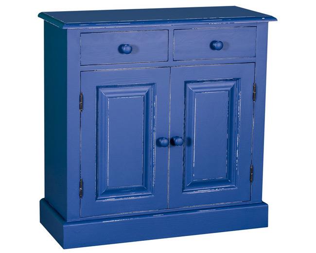 שידה כחולה 2 דלתות - פנטהאוז BASIC