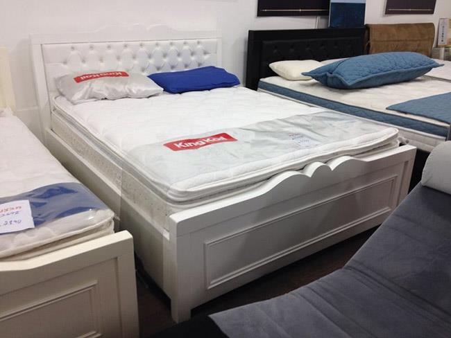 מיטה זוגית לבנה - מיקול רהיטים