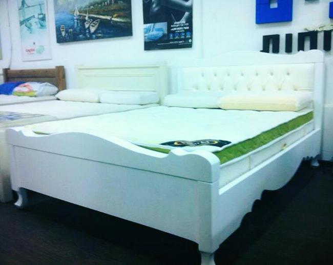 מיטה זוגית בצבע לבן - מיקול רהיטים
