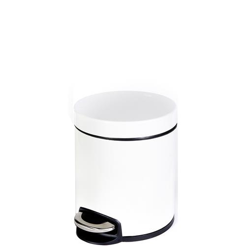 פח אשפה עגול קלאסי לבן לשירותים אקו 5 ליטר - א.ישראלי