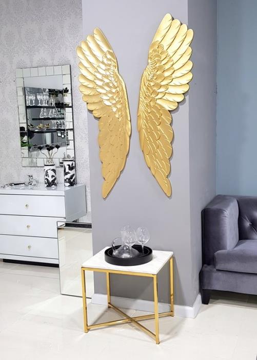 דקורציה לקיר כנפי מלאך זהב - רקפת ספיר-רשת חנויות לעיצוב הבית