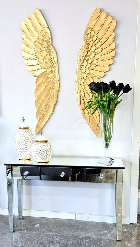 דקורציה לקיר כנפי מלאך זהב - רקפת ספיר-רשת חנויות לעיצוב הבית