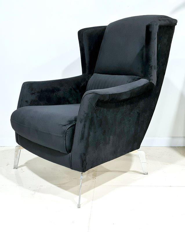 כורסא דגם קתרין בצבע שחור - רקפת ספיר-רשת חנויות לעיצוב הבית