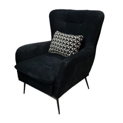 כורסא דגם ארמני בצבע שחור - רקפת ספיר-רשת חנויות לעיצוב הבית