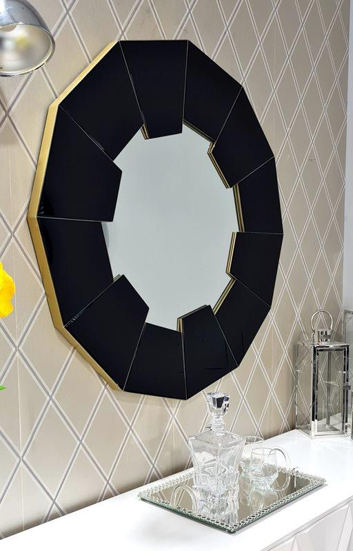 מראה דגם פלורנס גימור זהב - רקפת ספיר-רשת חנויות לעיצוב הבית