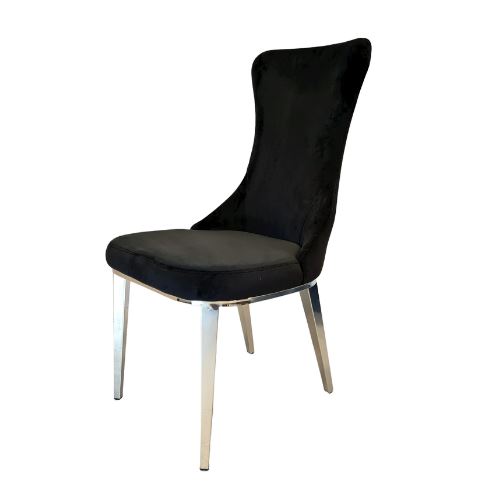 כיסא מעוצב דגם רוס שחור כסוף - רקפת ספיר-רשת חנויות לעיצוב הבית