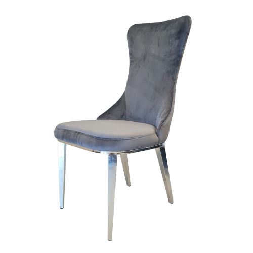 כיסא מעוצב דגם רוס אפור כסוף - רקפת ספיר-רשת חנויות לעיצוב הבית