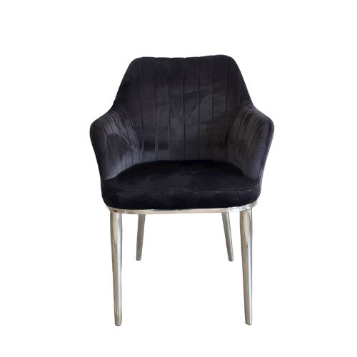 כיסא הלנה שחור כסוף - רקפת ספיר-רשת חנויות לעיצוב הבית