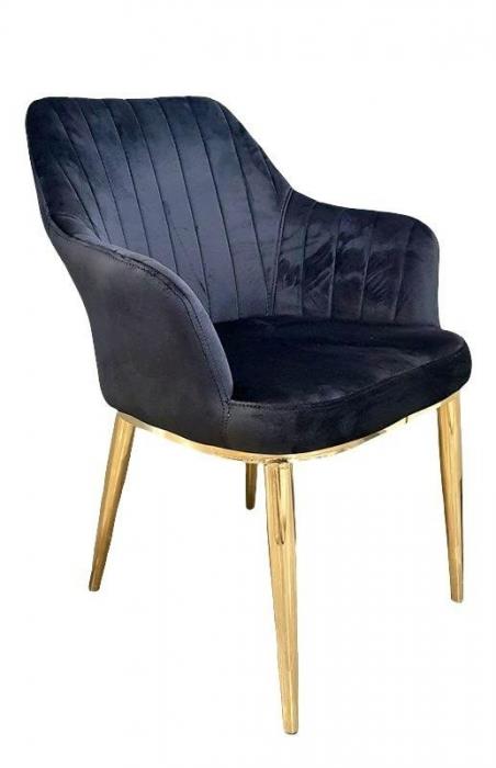 כיסא הלנה שחור זהב - רקפת ספיר-רשת חנויות לעיצוב הבית
