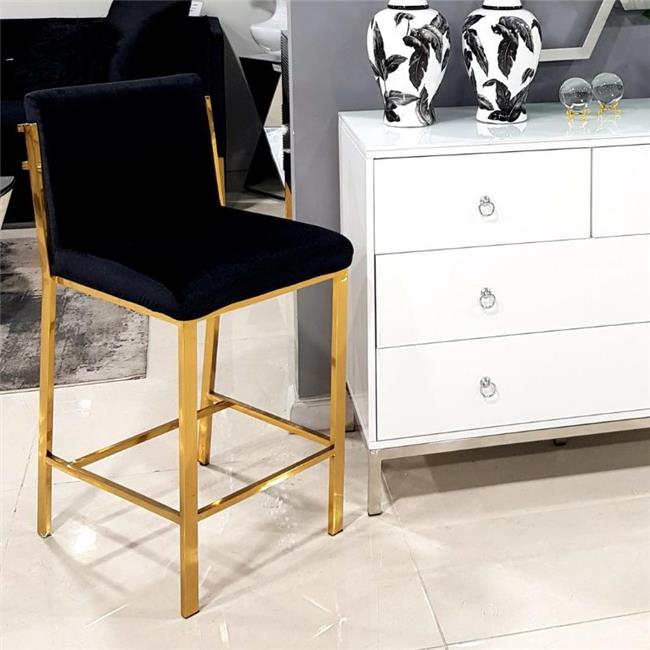 כיסא בר ליב זהב שחור - רקפת ספיר-רשת חנויות לעיצוב הבית