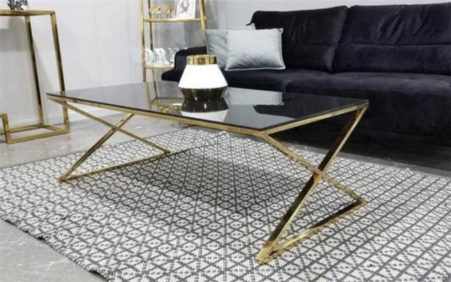 שולחן סלון דגם איקס זהב - רקפת ספיר-רשת חנויות לעיצוב הבית