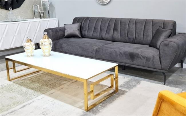 שולחן סלון דגם אלסקה זהב לבן - רקפת ספיר-רשת חנויות לעיצוב הבית