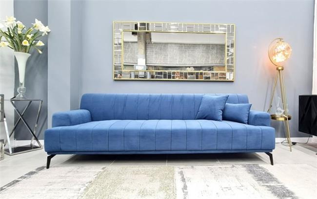 ספה דגם מלניה 2.5 מ' צבע כחול - רקפת ספיר-רשת חנויות לעיצוב הבית