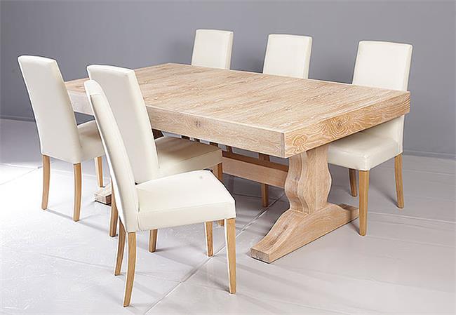 שולחן אוכל מעץ אלון - אפריל תעשיות רהיטים