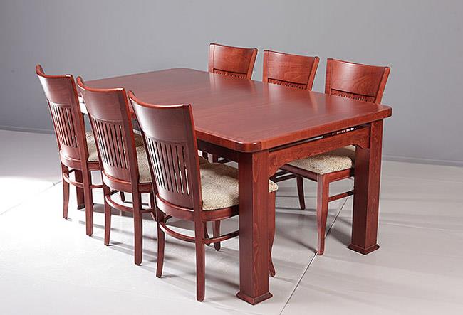שולחן אוכל מלבני חום - אפריל תעשיות רהיטים
