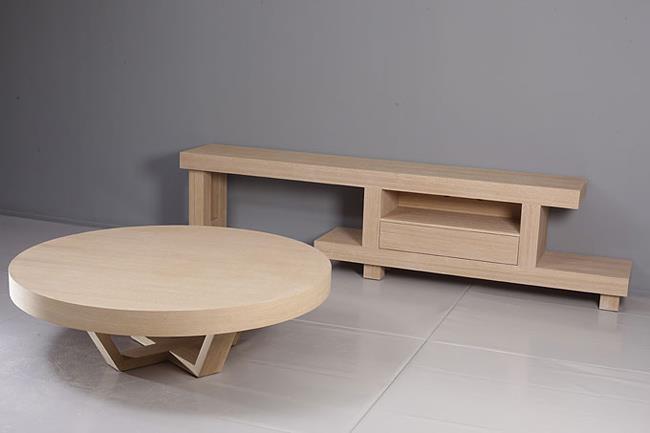שולחן עגול לסלון - אפריל תעשיות רהיטים