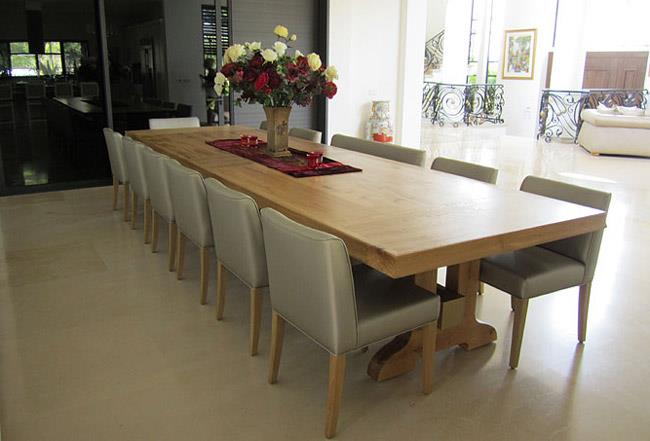 שולחן אוכל ארוך - אפריל תעשיות רהיטים